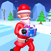 3D Santa Run Game