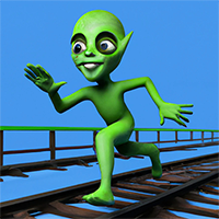 Alien Subway Runner Game