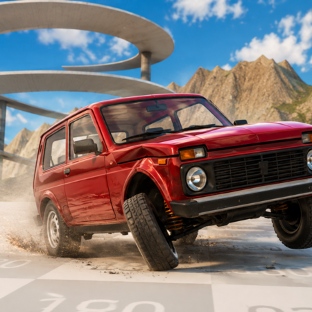 Car Engine Crashed Beam Crash Polygon Game - Play on Lagged.com