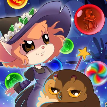Bubble Shooter: Kawaii Witch