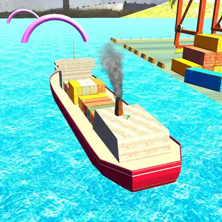 Car Cargo Ship Simulator Game Game