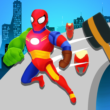 Mashup Run Superhero Game