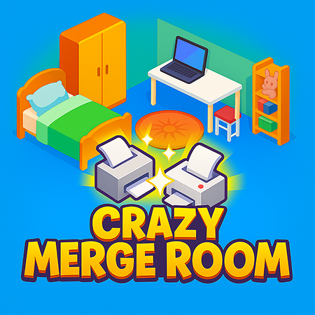 Crazy Merge Room Game