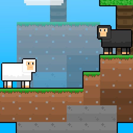 Cute Sheep SkyBlock Game