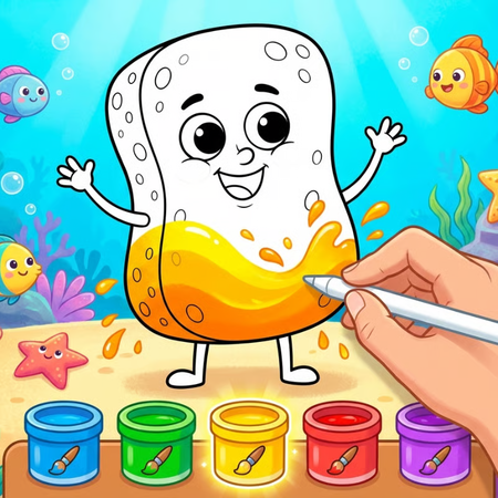 Easy Coloring Spongy Adventure