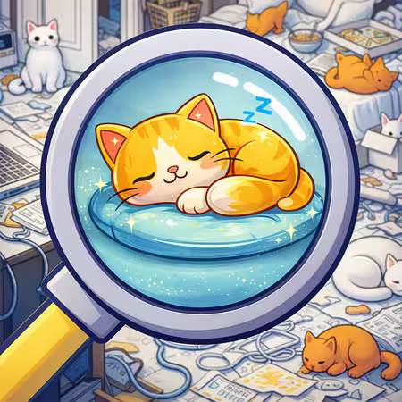 Find the Kitten: Spot the Cat Game