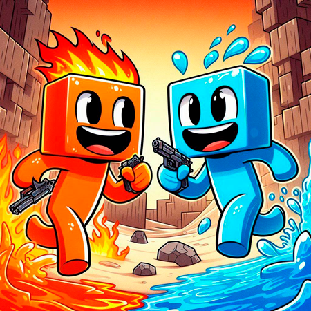 Fire and Water Blockman Game