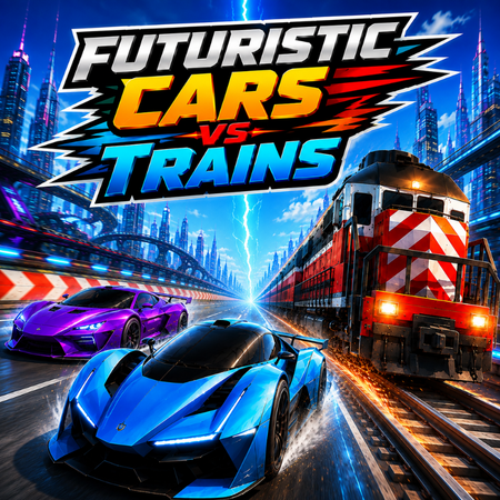Futuristic Cars vs Trains Game