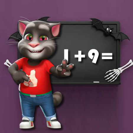 Halloween Tom Math Challenge