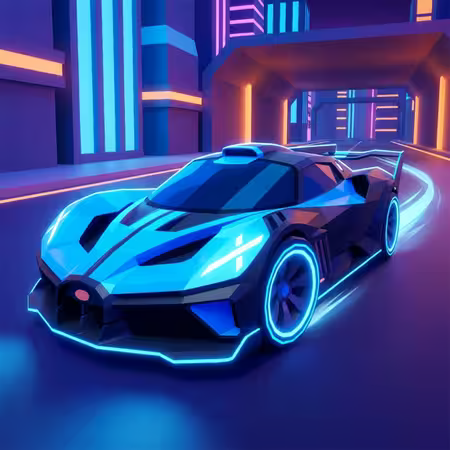Hyper Neon Car Game