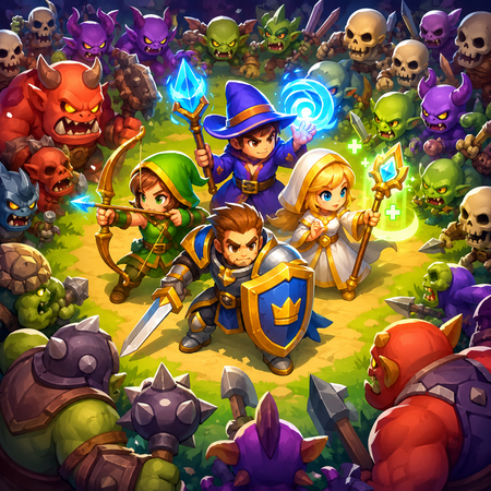 IDLE Warrior Tales Game