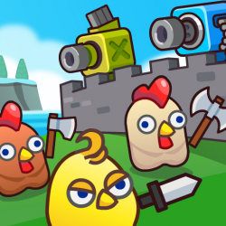 Merge Cannon: Chicken Defense Game