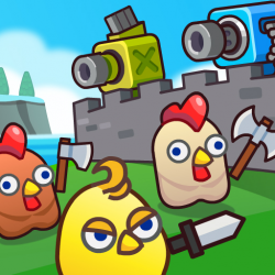 Merge Cannon: Chicken Defense Jogo