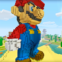 Minecraft Super Mario Jogo