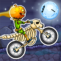 moto x3m bike race game halloween