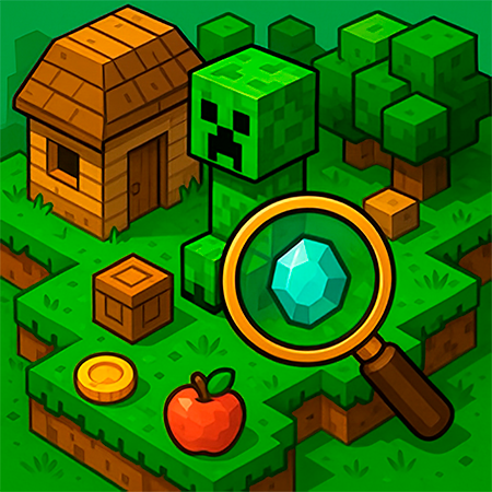Noob Mine. Hidden Objects