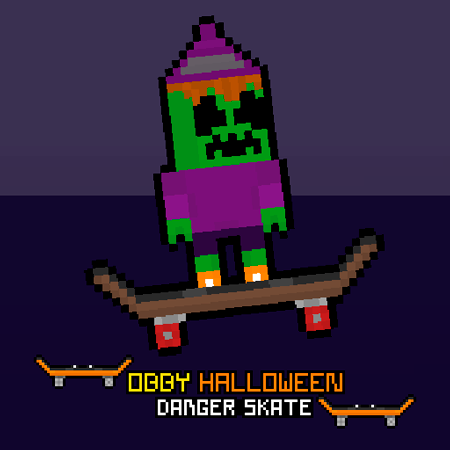 Obby Halloween Danger Skate