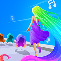 Rainbow Hair Music Run Jogo