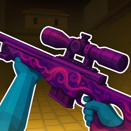 Red and Blue Snipers Game