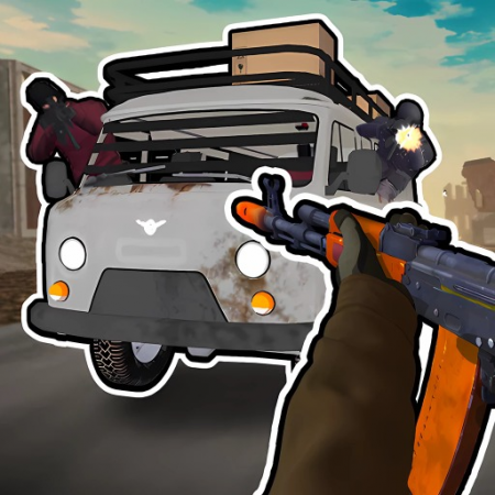 Road Chase Shooter Realistic Guns Game