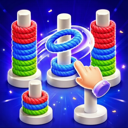 Rope Color Sort 3D Game