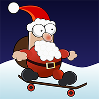 Santa Skater Jogo