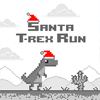 Santa T-Rex Run Jogo