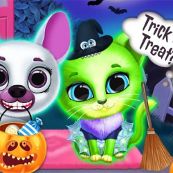 Scary Makeover Halloween Pet Salon Game