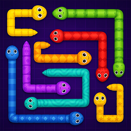 Snake Sorting Puzzle Game