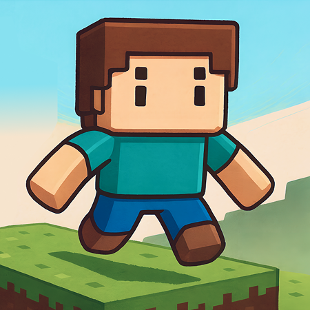 Steve parkour in mine Game