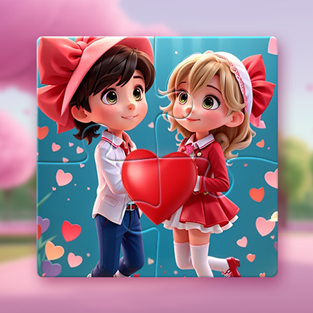 Valentine Couple Jigsaw Puzzles.